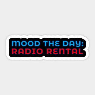 Scottish Humour - Mood The Day - Radio Rental Sticker